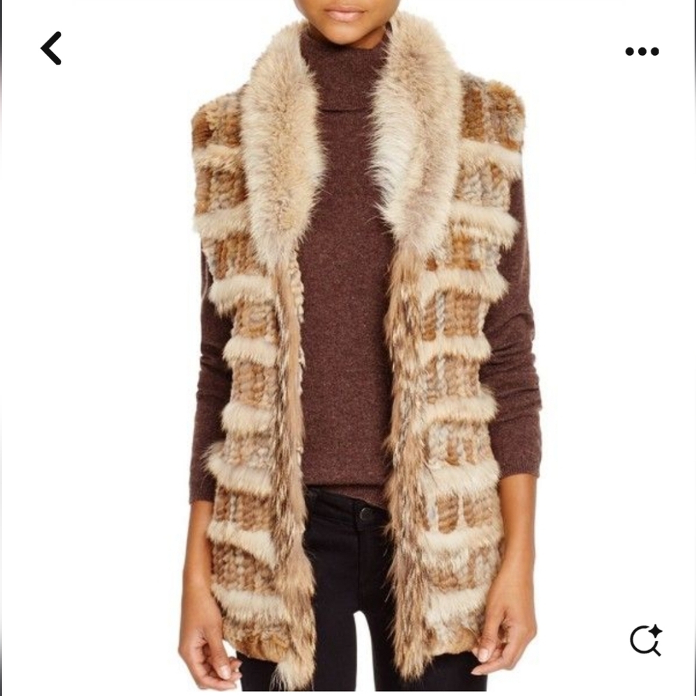 Women's Brown Fur Vest
